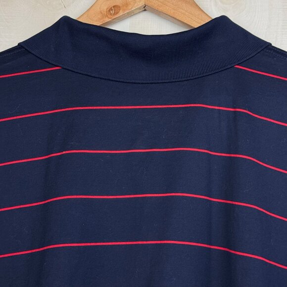 St. Andrews Links Tartan Collection Mens Golf Polo Blue Red XL Made in Italy - Picture 4 of 9